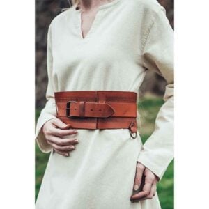 Ingrid Wide Viking Belt - Cognac Brown