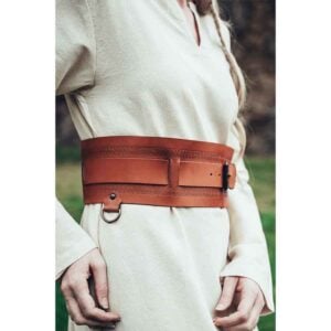Ingrid Wide Viking Belt - Cognac Brown