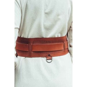 Ingrid Wide Viking Belt - Cognac Brown
