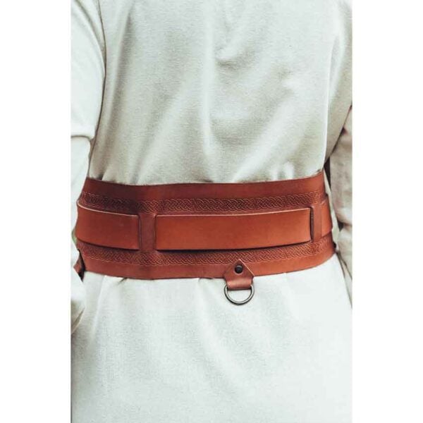Ingrid Wide Viking Belt - Cognac Brown