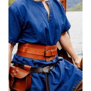 Ingrid Wide Viking Belt - Cognac Brown