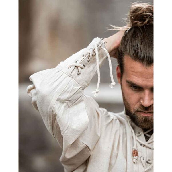 Claude Men's Pirate Shirt - Natural