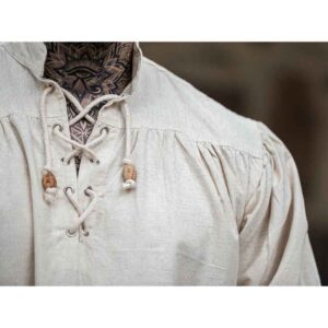 Claude Men's Pirate Shirt - Natural