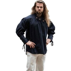 Claude Men's Pirate Shirt - Black