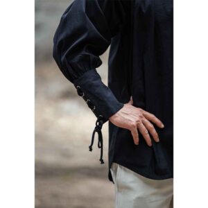 Claude Men's Pirate Shirt - Black