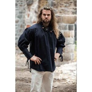 Claude Men's Pirate Shirt - Black