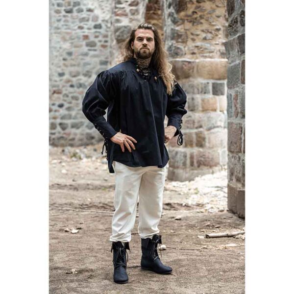 Claude Men's Pirate Shirt - Black