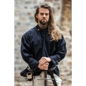 Claude Men's Pirate Shirt - Black