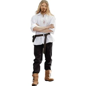 Artur Men's Pirate Shirt - White