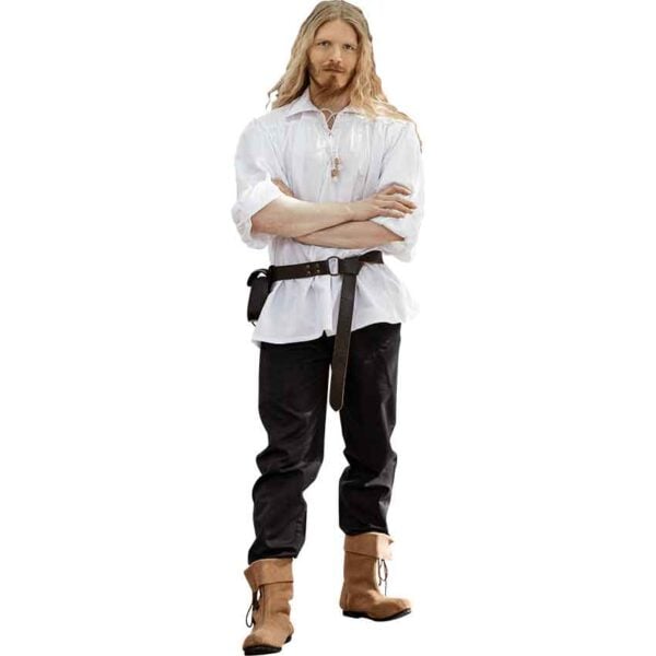 Artur Men's Pirate Shirt - White