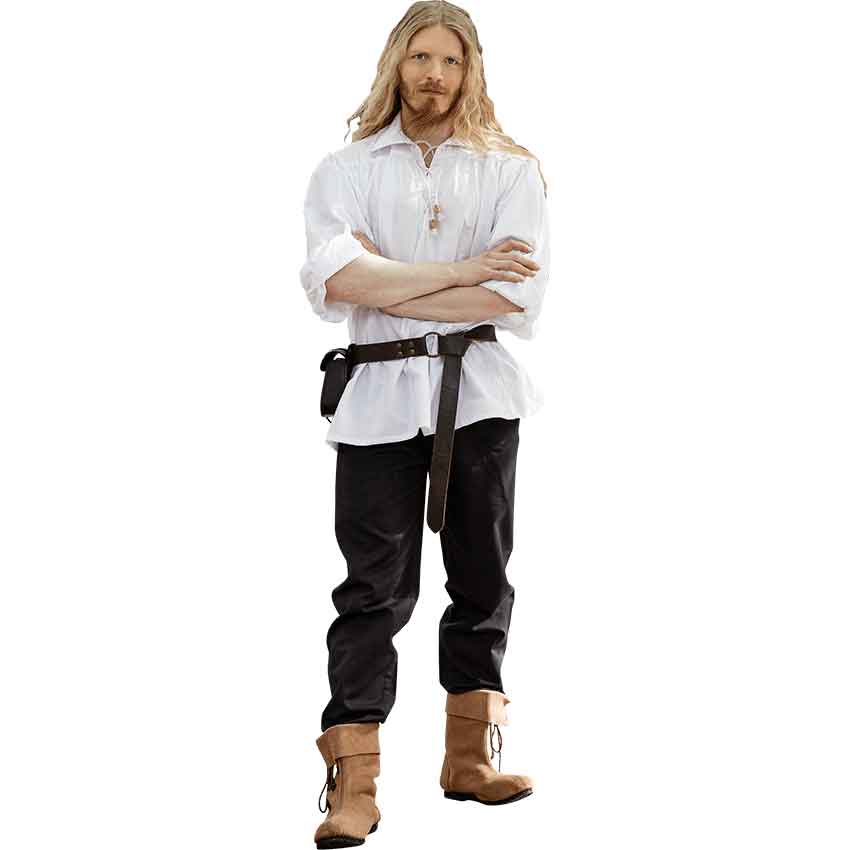 Artur Men's Pirate Shirt - White