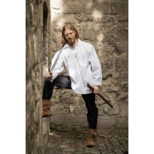 Artur Men's Pirate Shirt - White