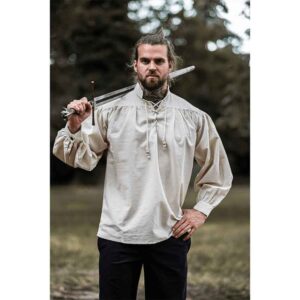 Bruno Men's Medieval Shirt - Natural