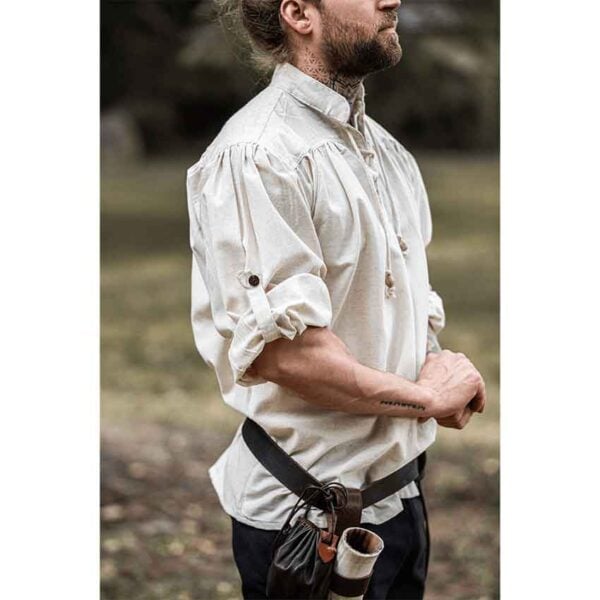 Bruno Men's Medieval Shirt - Natural