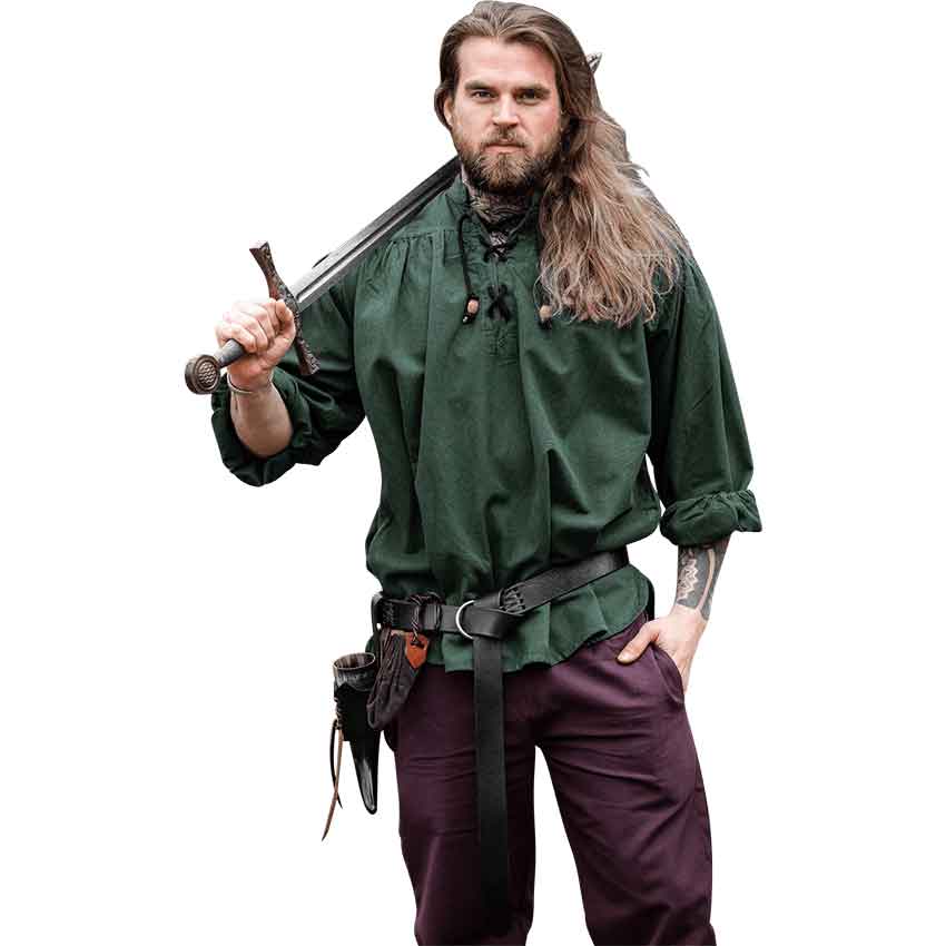 Georg Mens Medieval Shirt - Green