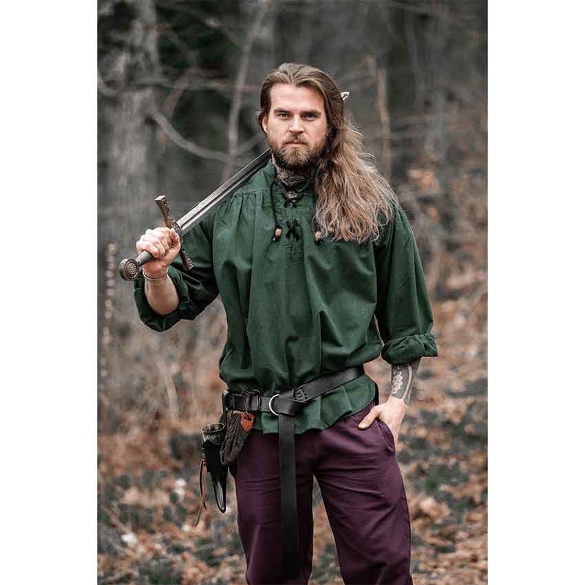 Georg Mens Medieval Shirt - Green