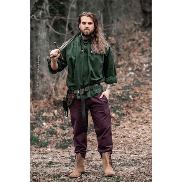 Georg Mens Medieval Shirt - Green