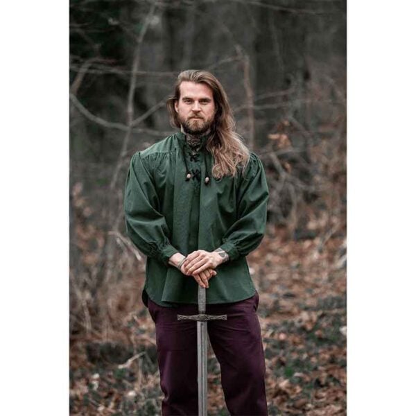 Georg Mens Medieval Shirt - Green