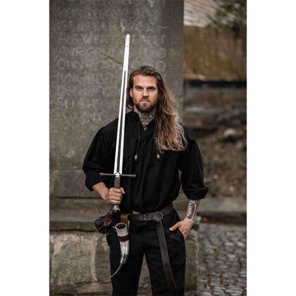 Georg Mens Medieval Shirt - Black