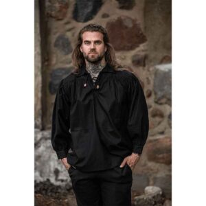 Georg Mens Medieval Shirt - Black