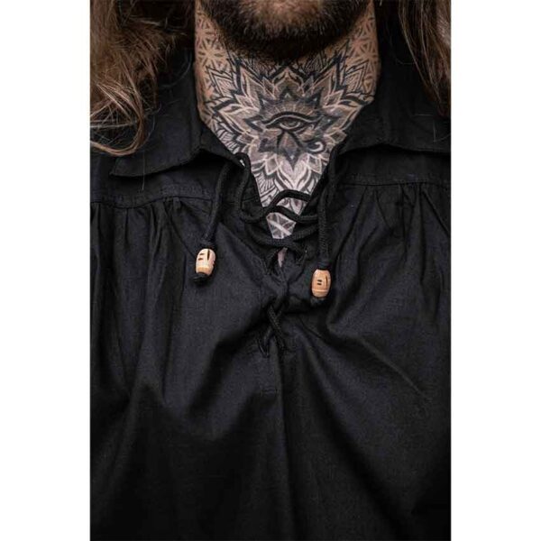 Georg Mens Medieval Shirt - Black