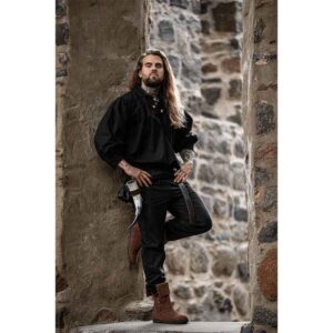 Georg Mens Medieval Shirt - Black