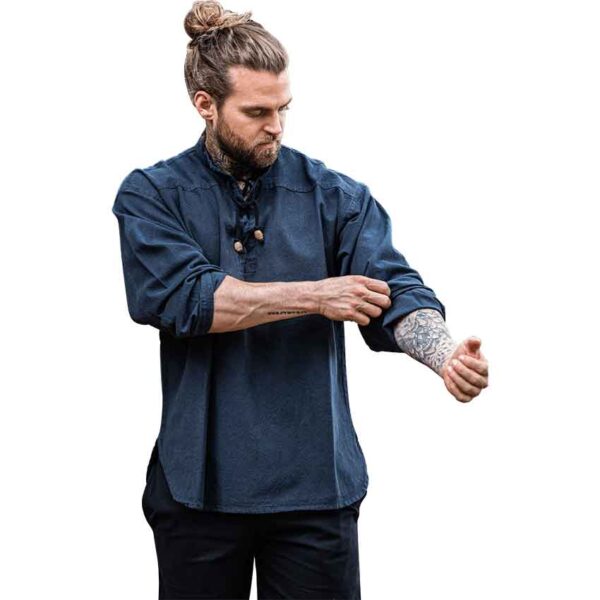 Ansbert Medieval Shirt - Blue