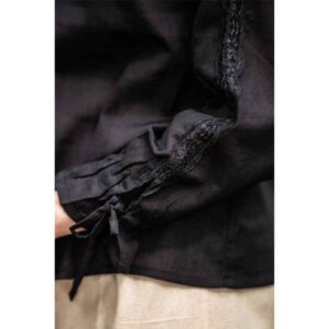 Bettina Medieval Shirt - Black