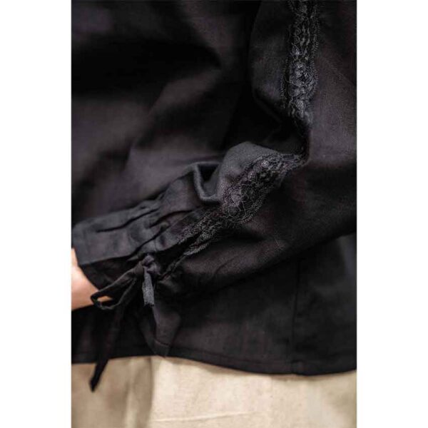 Bettina Medieval Shirt - Black