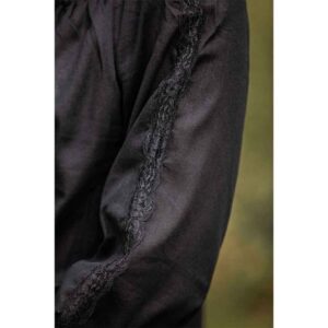 Bettina Medieval Shirt - Black