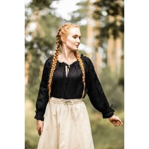 Bettina Medieval Shirt - Black