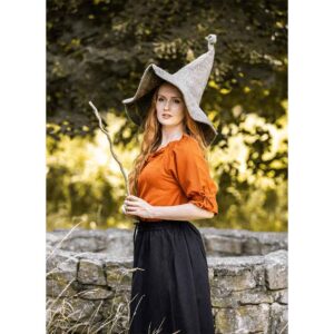Vera Medieval Short Sleeve Blouse - Rust