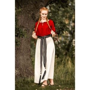 Vera Medieval Short Sleeve Blouse - Red