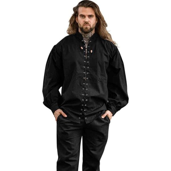 Dagwin Medieval Shirt - Black