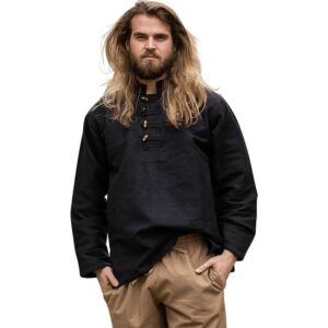 Anton Medieval Shirt - Black