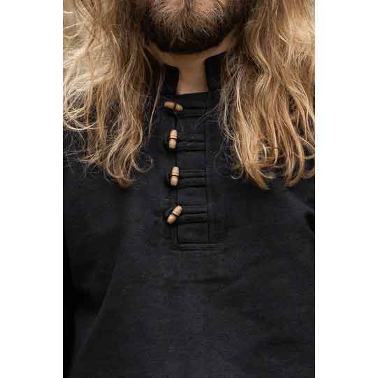 Anton Medieval Shirt - Black
