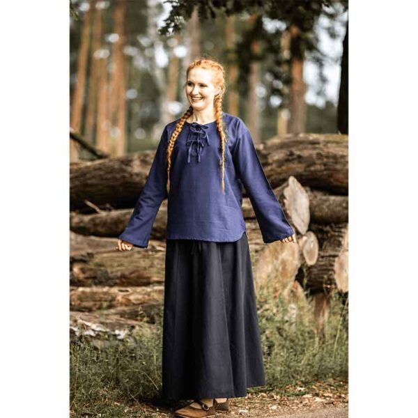 Tilda Medieval Blouse - Blue