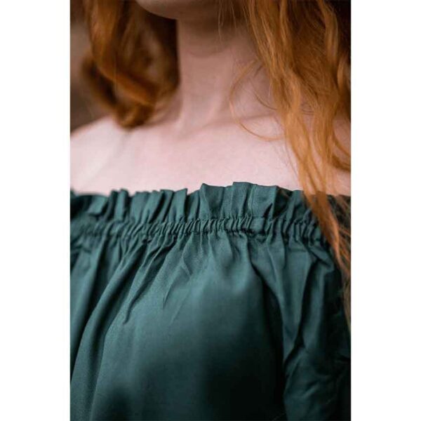 Emma Medieval Blouse - Green