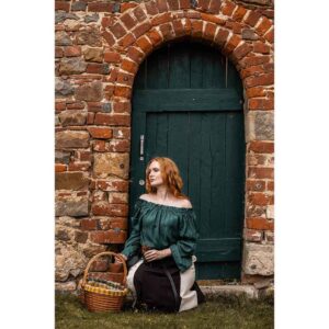 Emma Medieval Blouse - Green
