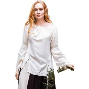 Emma Medieval Blouse - Natural