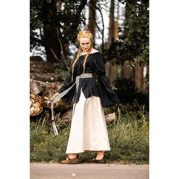 Emma Medieval Blouse - Black - Image 17