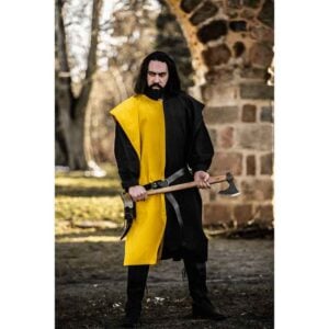 Frederick Two Color Tabard - Black and Yellow