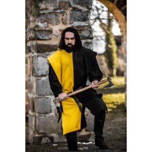 Frederick Two Color Tabard - Black and Yellow