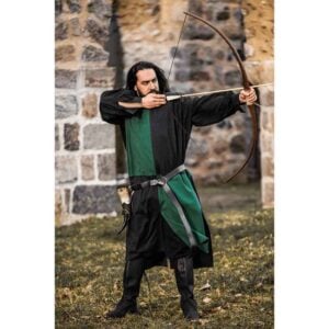 Frederick Quartered Tabard - Black and Green