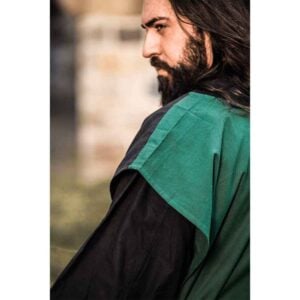 Frederick Quartered Tabard - Black and Green