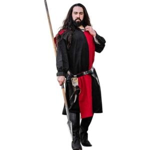 Frederick Quartered Tabard - Black and Red
