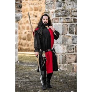 Frederick Quartered Tabard - Black and Red