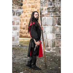 Frederick Quartered Tabard - Black and Red