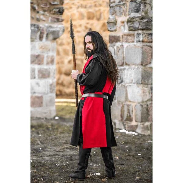 Frederick Quartered Tabard - Black and Red