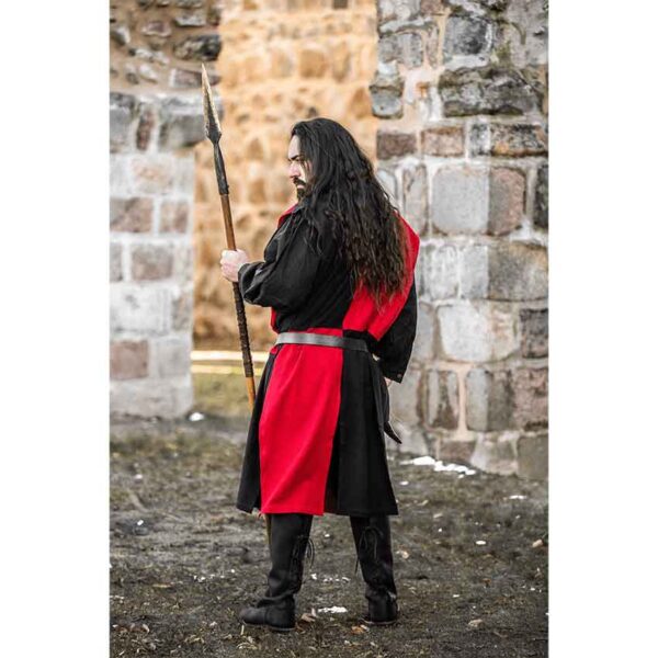 Frederick Quartered Tabard - Black and Red